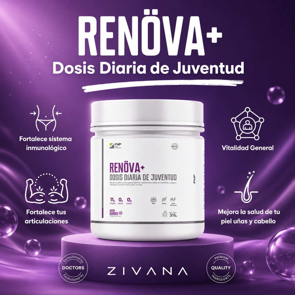 Renova + Biopéptido de Colágeno Premium - Chile